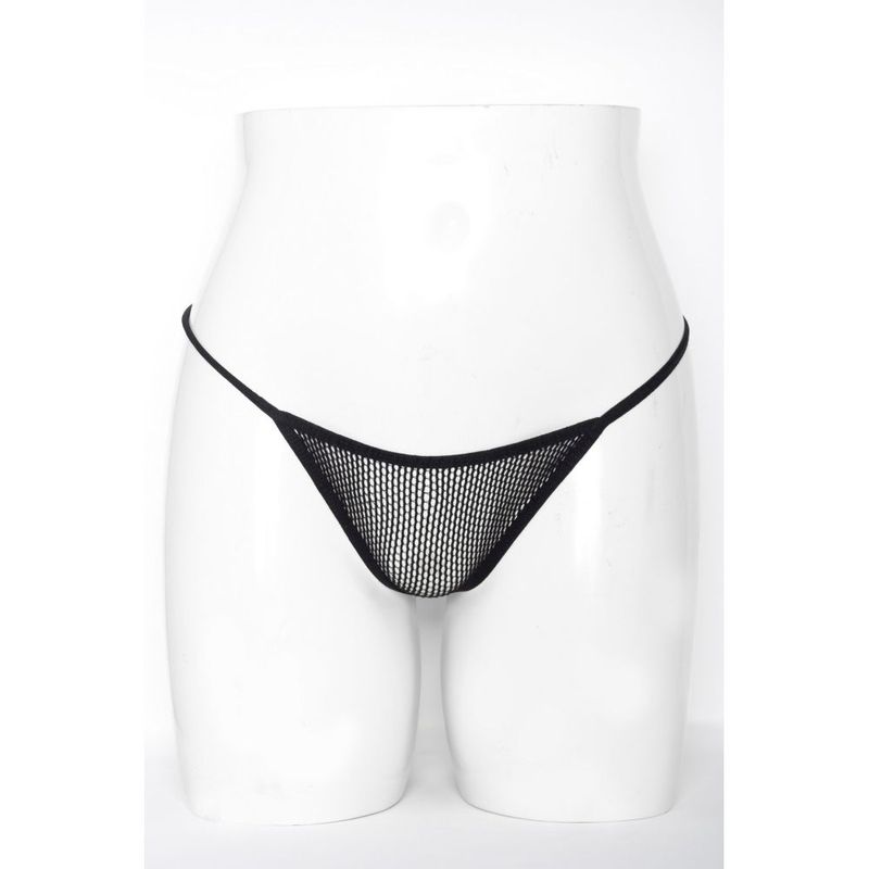 Mesh Net G - String Black - silkandsin