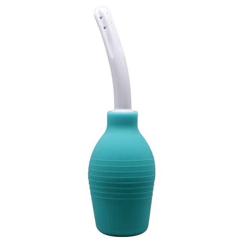 MR PLAY Anal Douche - Aqua/White Unisex Douche - 310 ml Capacity - silkandsin