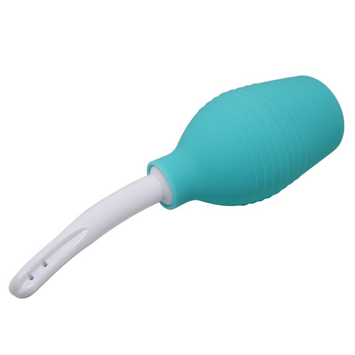 MR PLAY Anal Douche - Aqua/White Unisex Douche - 310 ml Capacity - silkandsin