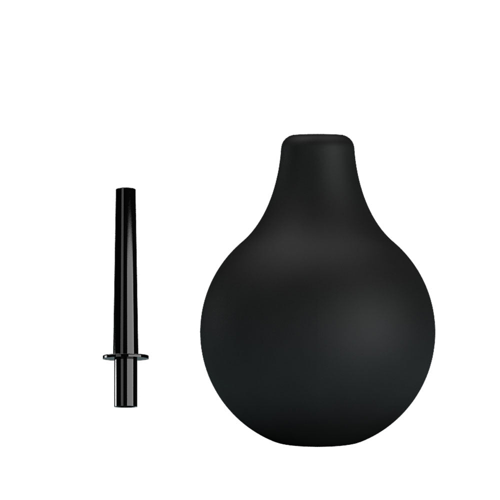 MR PLAY Anal Douche - Black - Black Unisex Douche - 224 ml Capacity - silkandsin