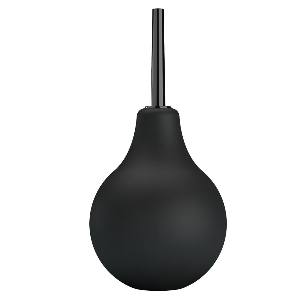 MR PLAY Anal Douche - Black - Black Unisex Douche - 224 ml Capacity - silkandsin
