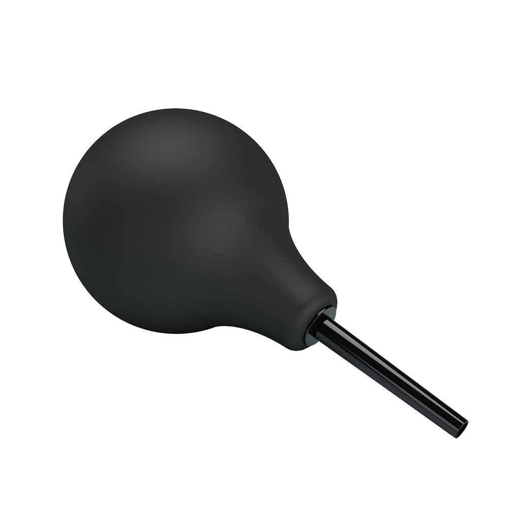 MR PLAY Anal Douche - Black - Black Unisex Douche - 224 ml Capacity - silkandsin