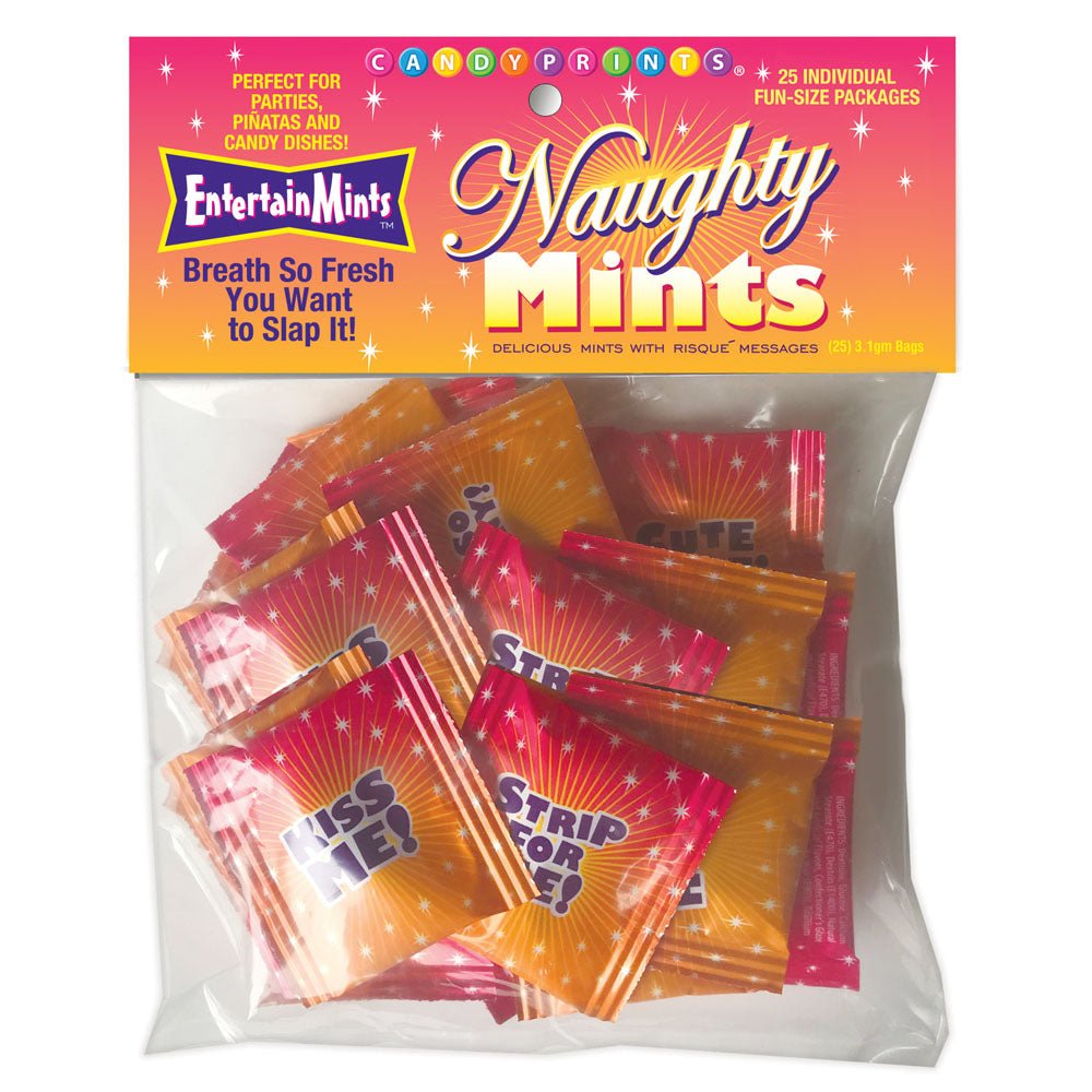 Naughty Mints - Bulk Bag of 25 Party Packs - Silk and Sin