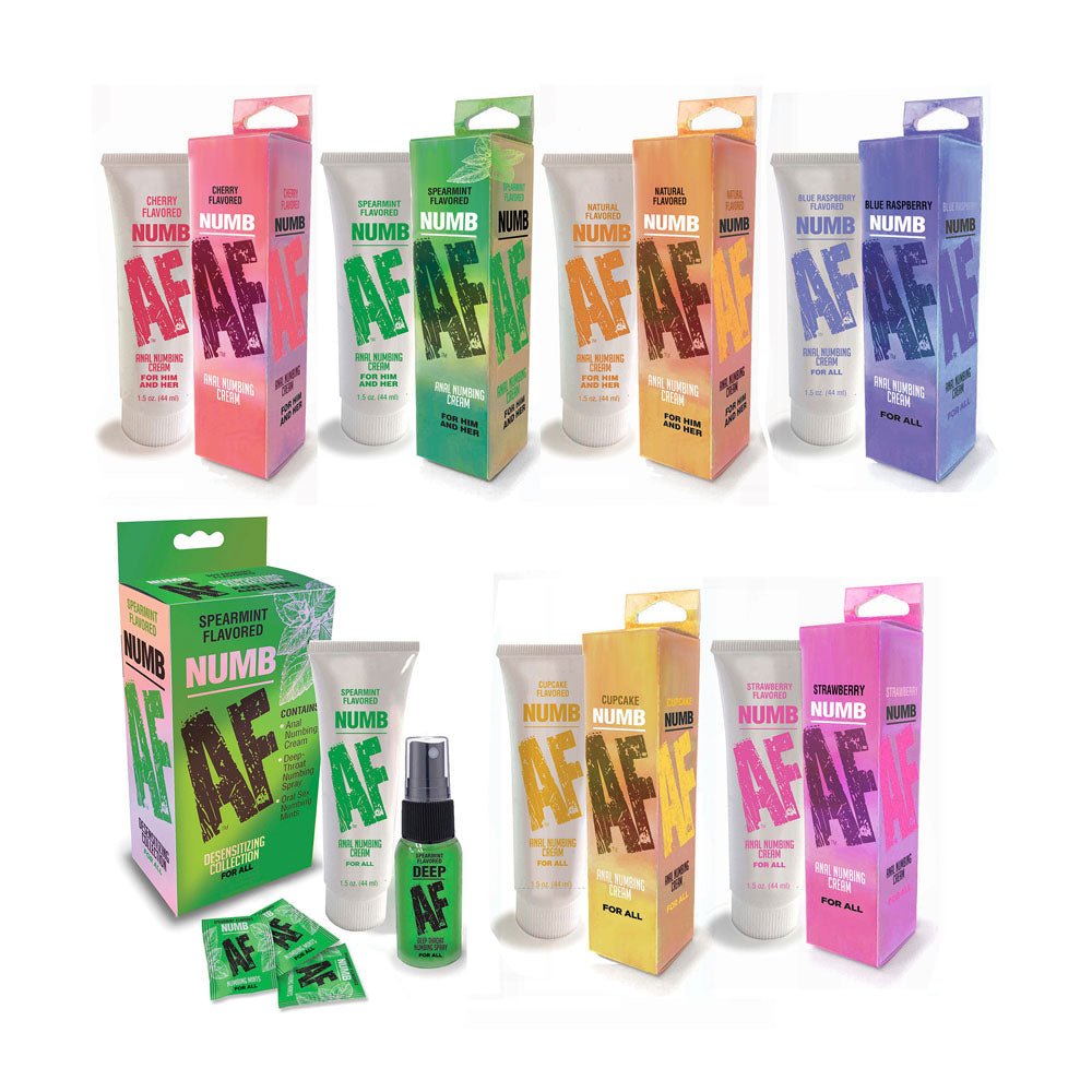 Numb AF - Cupcake - Cupcake Flavoured Anal Numbing Cream - 44 ml Tube - silkandsin