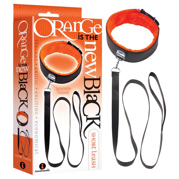 Orange Is The New Black - Short Leash - Black Restraint - Silk and Sin