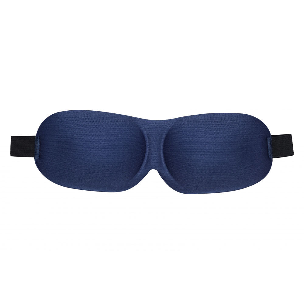 OUCH! 3D Mask - Navy - Navy Blue Eye Mask - Silk and Sin