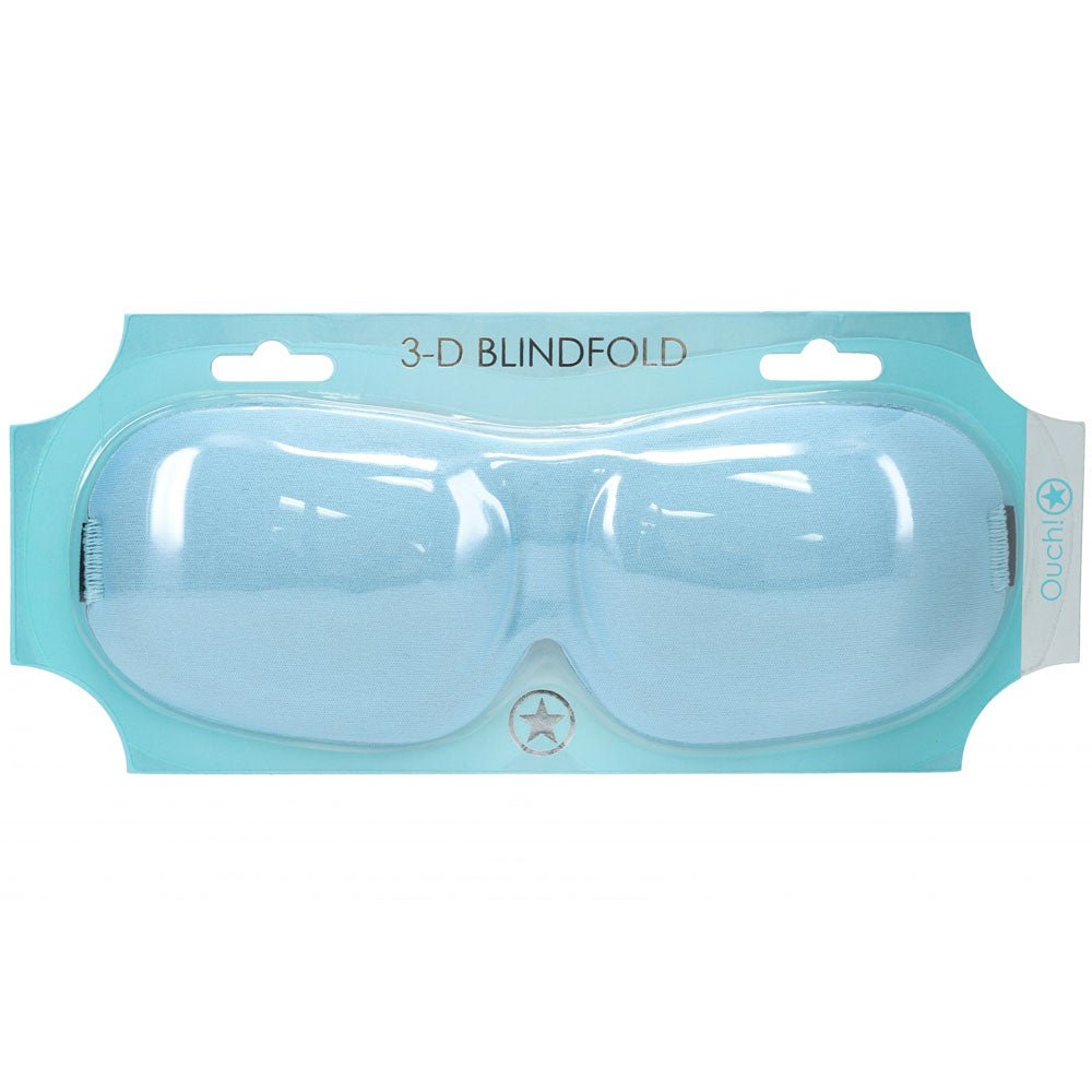 OUCH! 3D Mask - Powder Blue - Powder Blue Eye Mask - Silk and Sin