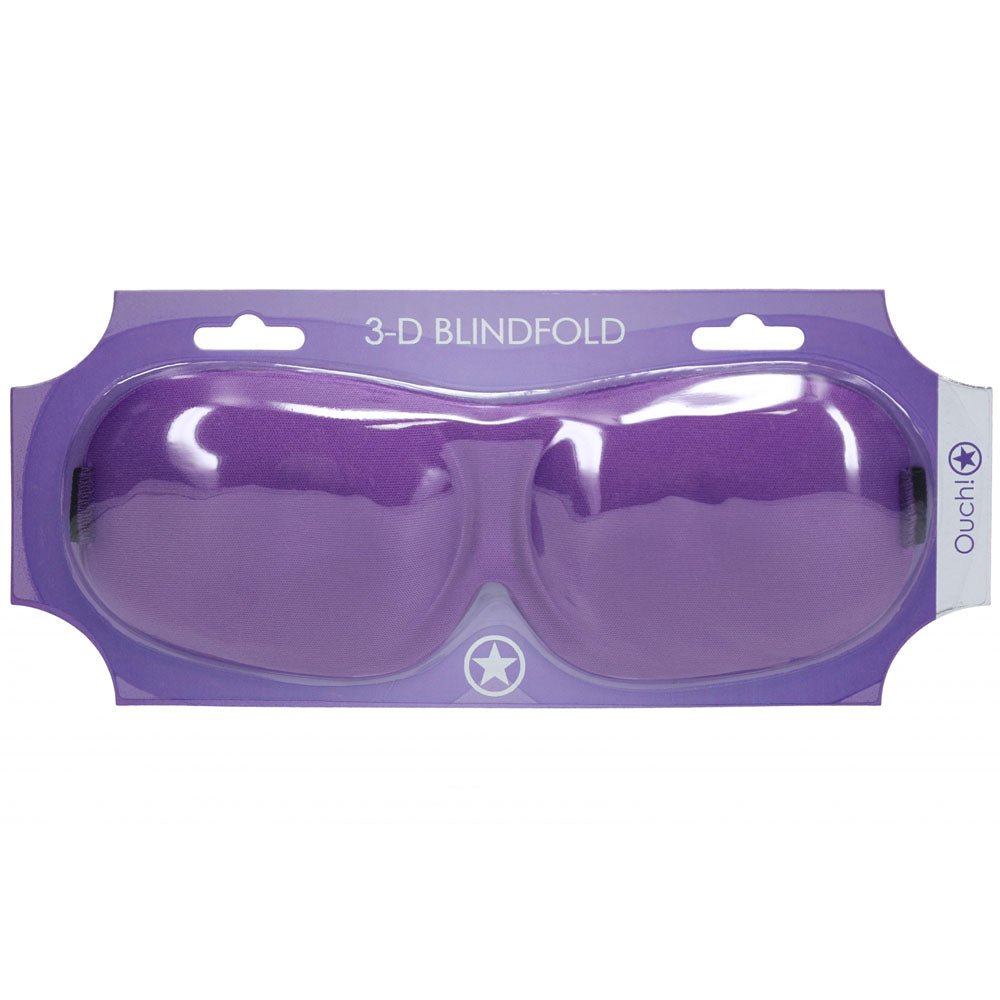 OUCH! 3D Mask - Purple - Purple Eye Mask - Silk and Sin