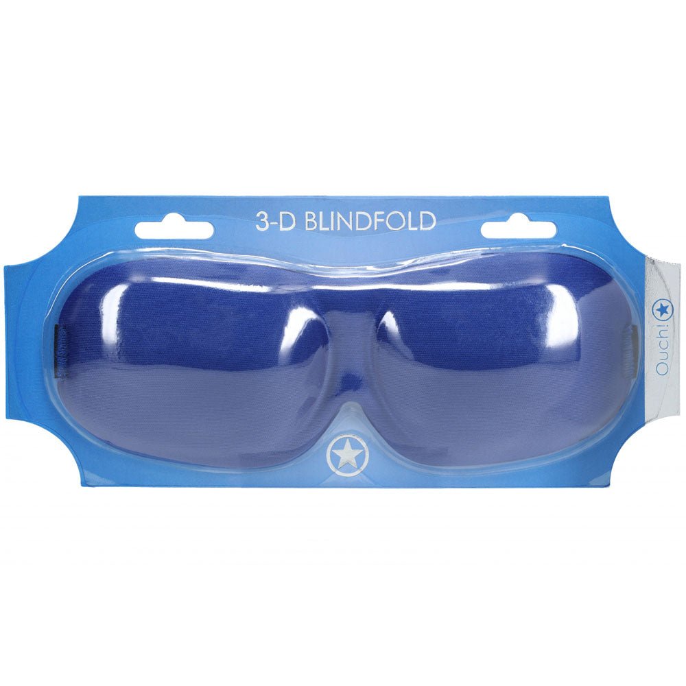 OUCH! 3D Mask - Royal Blue - Royal Blue Eye Mask - Silk and Sin