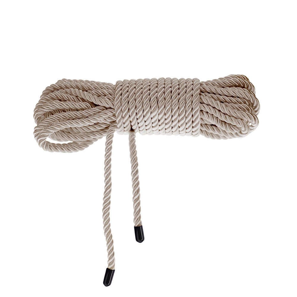 OUCH! Bondage Rope - 10 M - Gold - Gold Nylon Bondage Rope - 10 metre Length - Silk and Sin