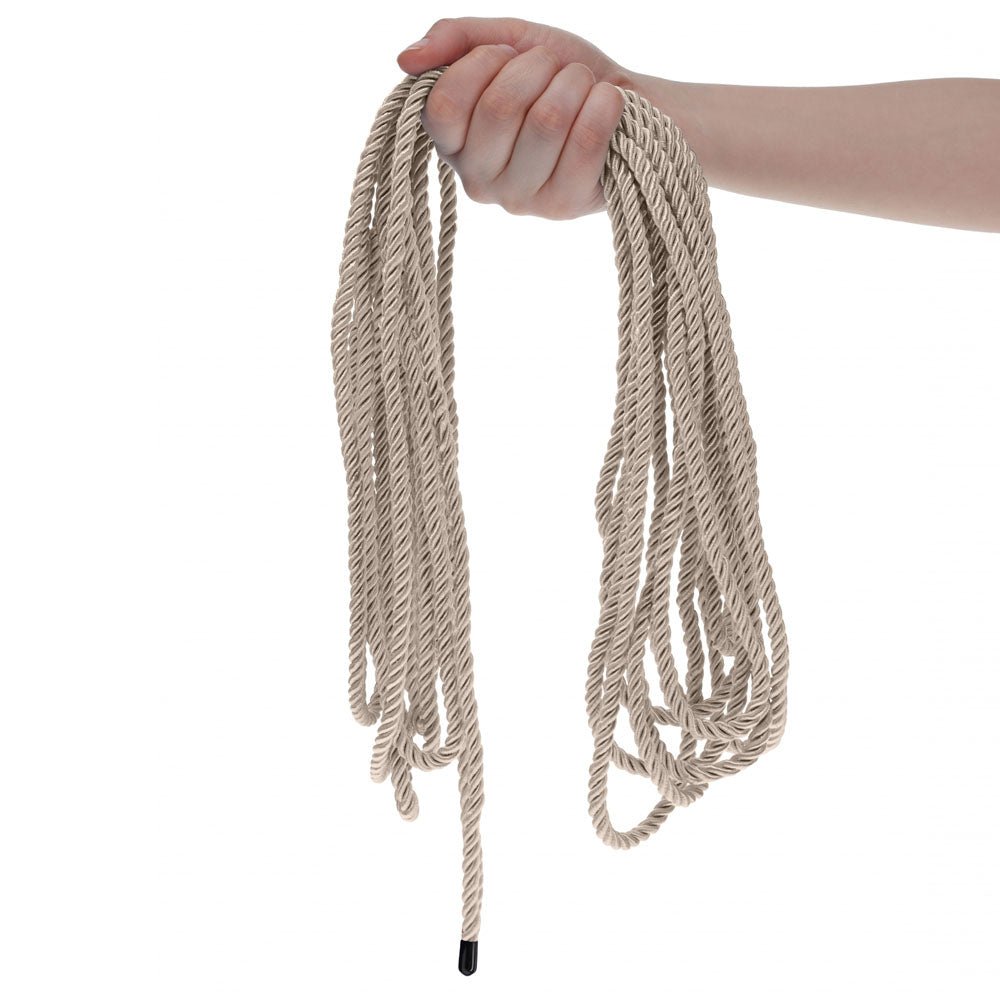 OUCH! Bondage Rope - 10 M - Gold - Gold Nylon Bondage Rope - 10 metre Length - Silk and Sin