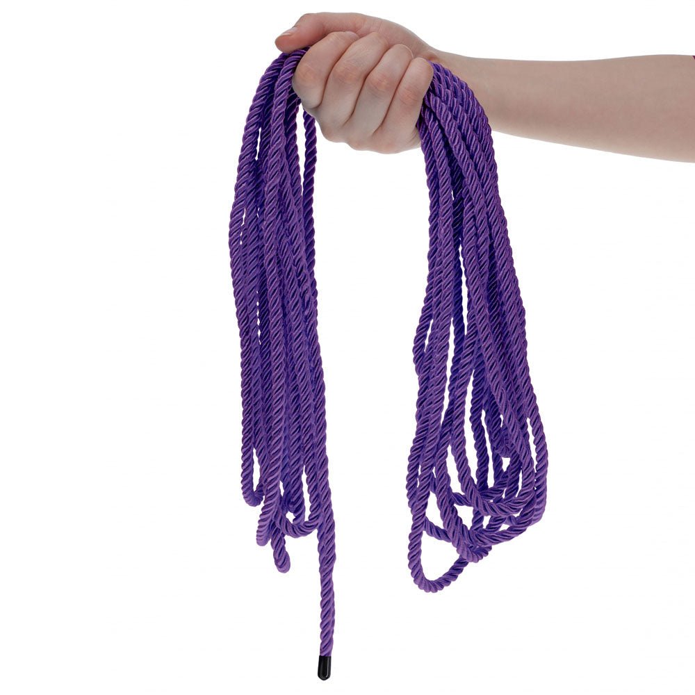 OUCH! Bondage Rope - 10 M - Purple - Purple Nylon Bondage Rope - 10 metre Length - Silk and Sin