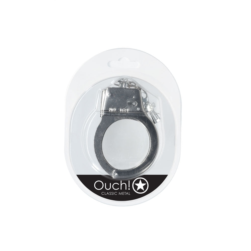 OUCH! Classic Metal Cuffs - Silver - Metal Restraints - Silk and Sin
