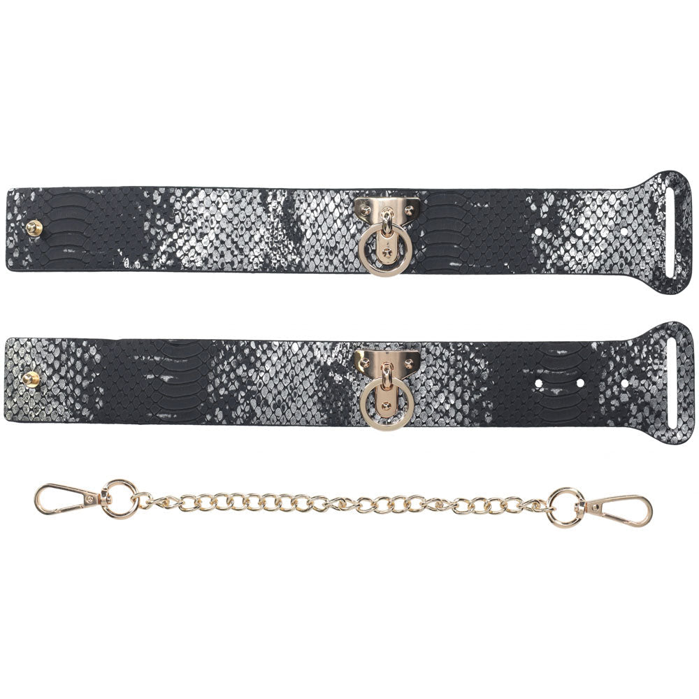 OUCH! Florence Collection - Handcuffs - Black Restraints - silkandsin