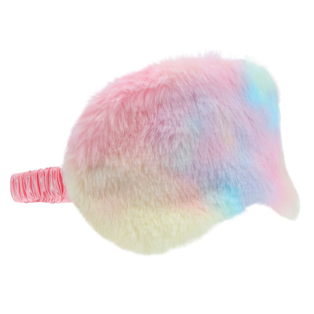 OUCH! Fluffy Mask - Multicolour 1 - Coloured Fluffy Eye Mask - Silk and Sin