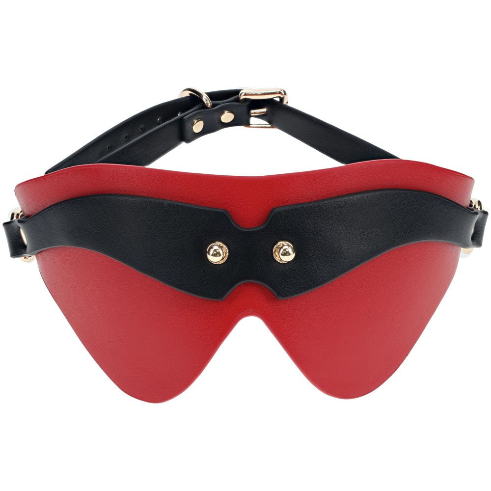 OUCH! Milan Collection - Blindfold - Black/Red Eyemask - silkandsin