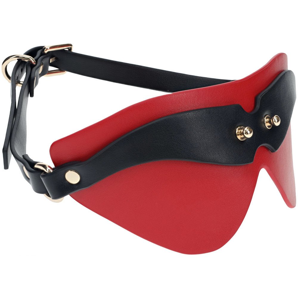 OUCH! Milan Collection - Blindfold - Black/Red Eyemask - silkandsin