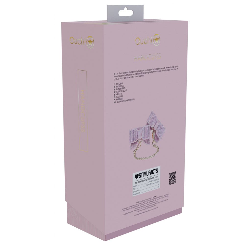 OUCH! Paris Collection - Handcuffs - Pink Restraints - silkandsin