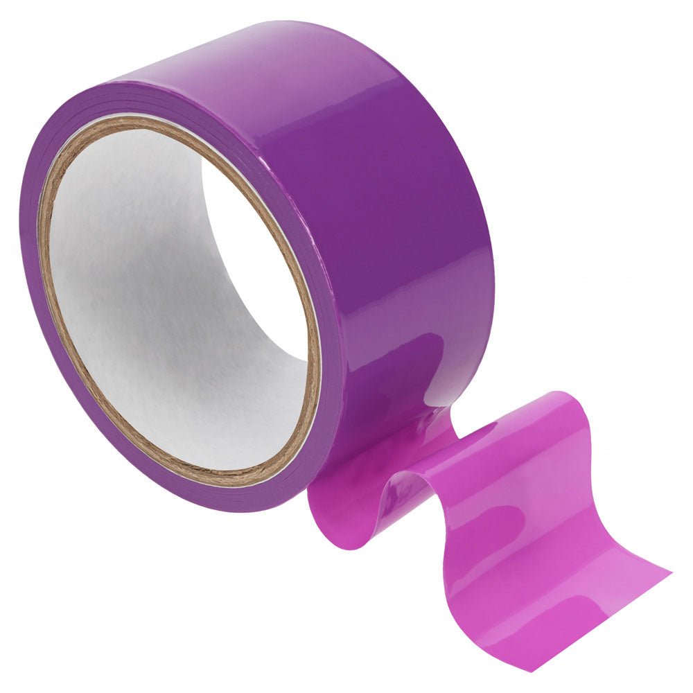 OUCH! PVC Non-Stick Tape - Purple - Purple Bondage Tape - 20 metre Length - Silk and Sin