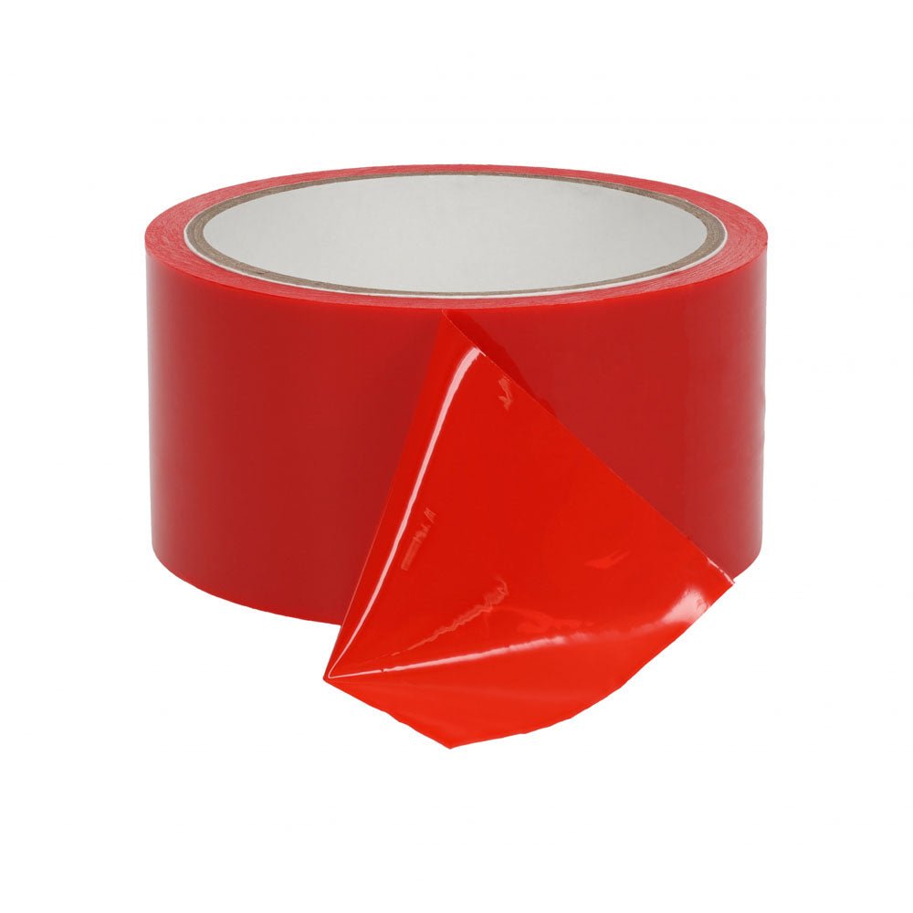 OUCH! PVC Non-Stick Tape - Red - Red Bondage Tape - 20 metre Length - Silk and Sin