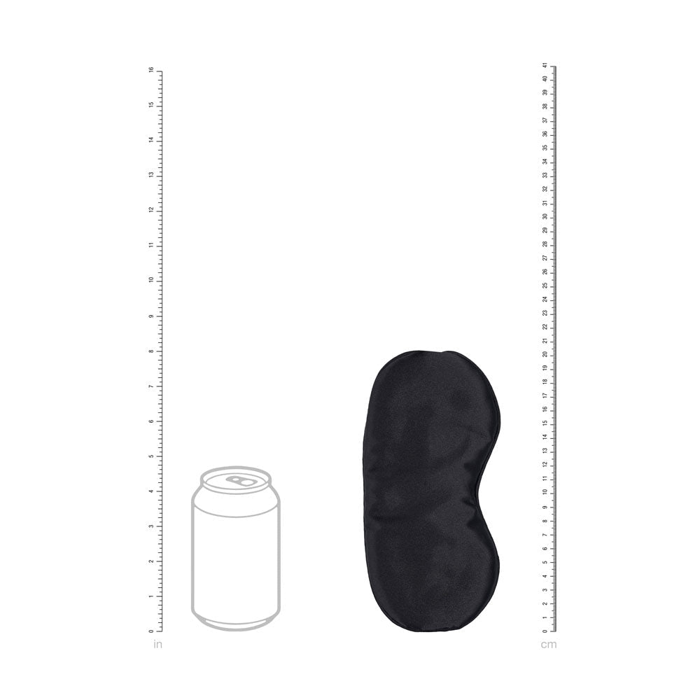 OUCH! Satin Mask - Black - Black Eye Mask - Silk and Sin