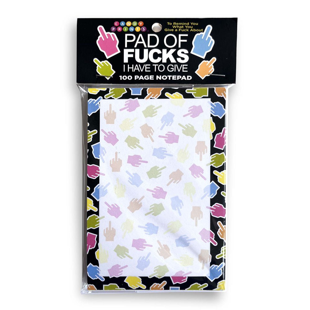 Pad Of Fucks I Have To Give! Notepad - Novelty Notepad - 100 Pages - silkandsin
