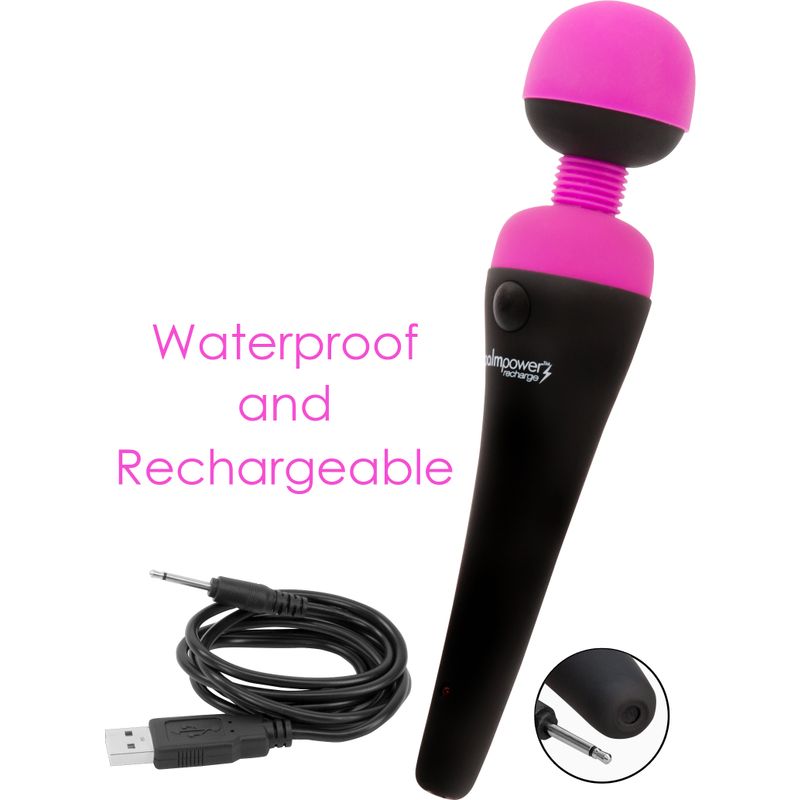 PalmPower Massage Wand Recharge Waterproof - silkandsin
