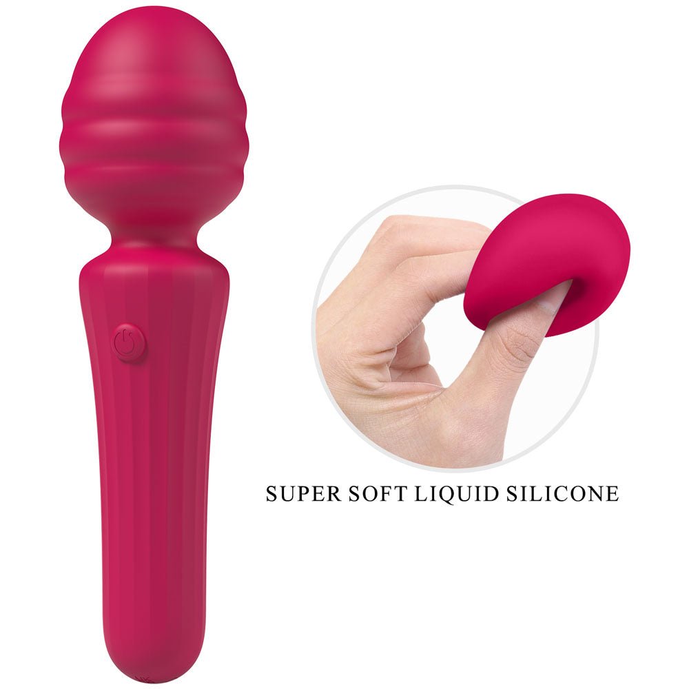 Party Up DUUNA - Pink - Pink 16.9 cm USB Rechargeable Massage Wand - Silk and Sin