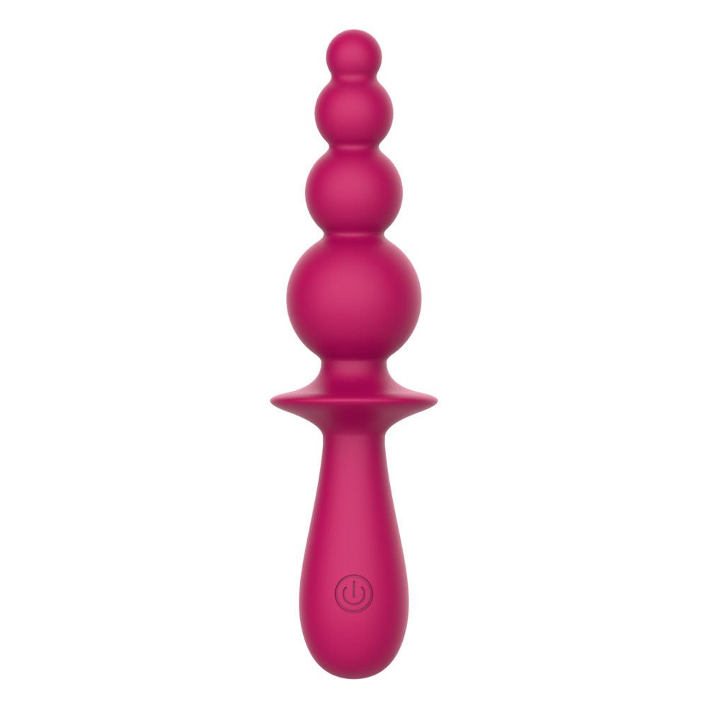 Party Up EVAJANE - Pink - Pink 17.1 cm USB Rechargeable Beaded Vibrator - Silk and Sin