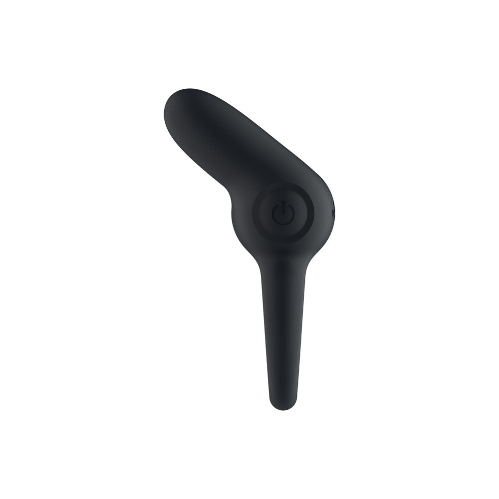 Passion Play Dual Motors Vibrating Cockring - Black USB Rechargeable Vibrating Cock Ring - Silk and Sin