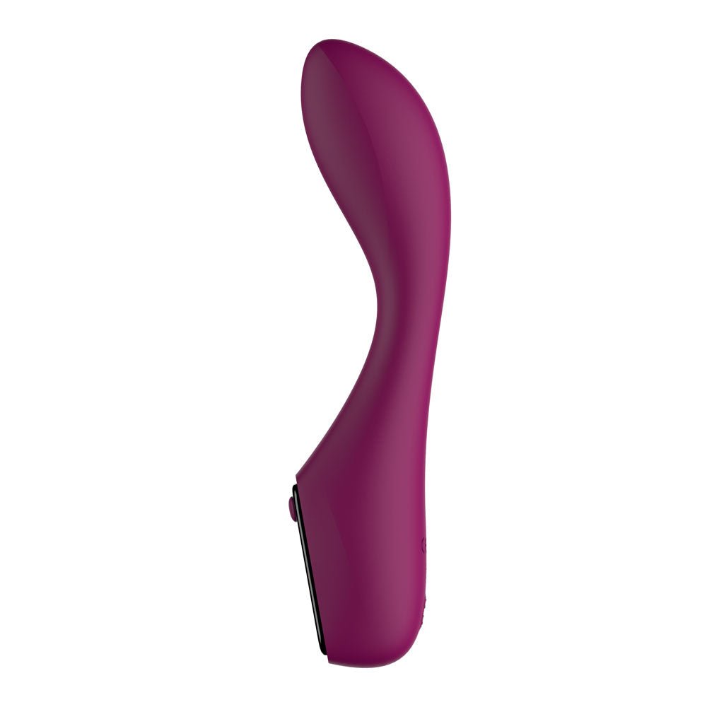 Passion Play G-Spot Vibrator with LED Screen - Purple 19.2 cm USB Rechargeable G-Spot Vibrator - Silk and Sin