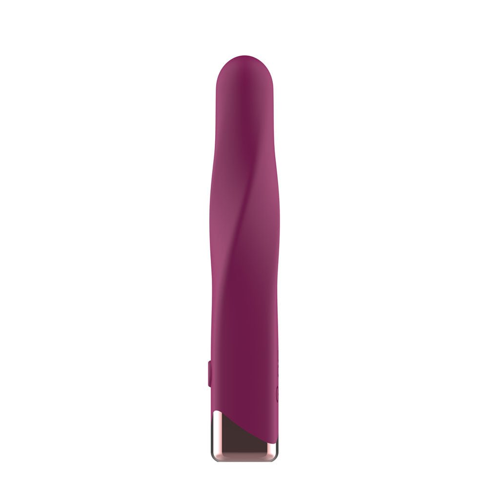 Passion Play Rechargeable Vibrating Bullet - Purple - Purple 12 cm USB Rechargeable Vibrating Bullet - Silk and Sin