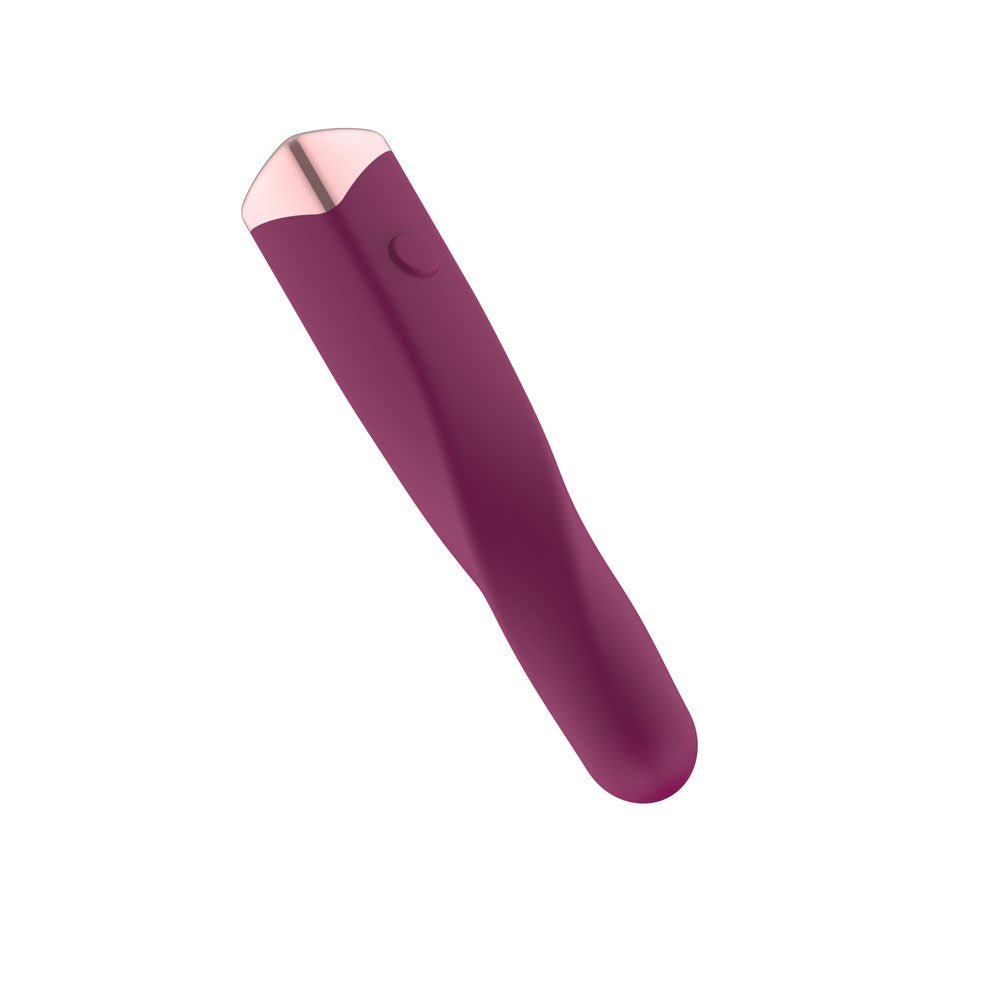 Passion Play Rechargeable Vibrating Bullet - Purple - Purple 12 cm USB Rechargeable Vibrating Bullet - Silk and Sin