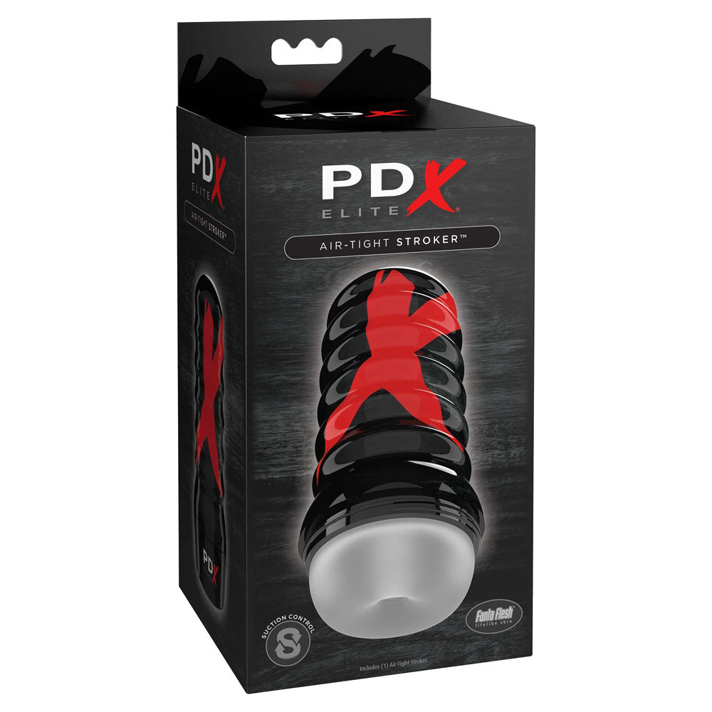 PDX Elite Air - Tight Stroker - Frosted - Clear Stroker - silkandsin