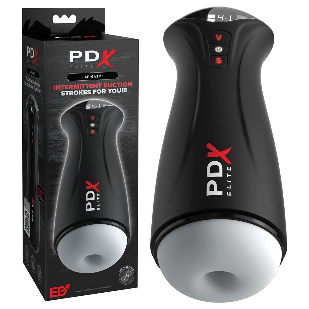 PDX Elite Fuck - Gasm - Flesh - USB Rechargeable Sucking & Vibrating Auto Stroker - silkandsin