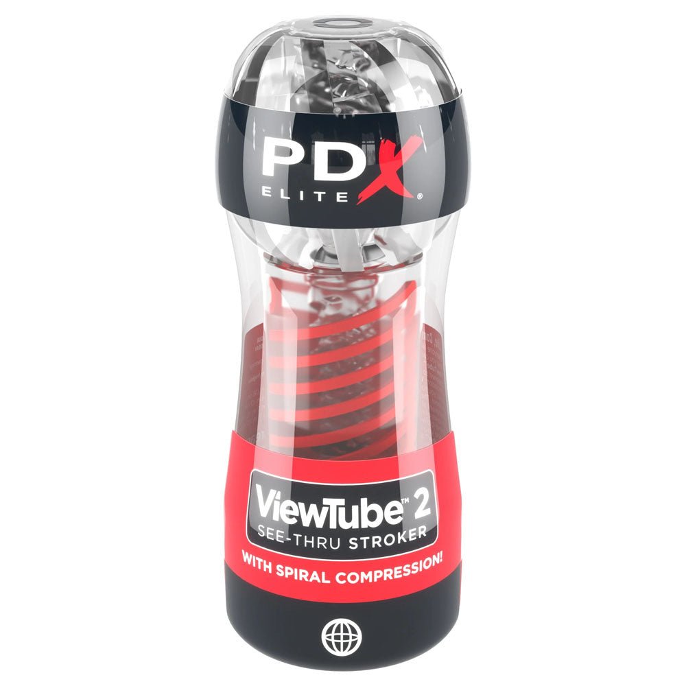 PDX Elite Viewtube 2 - Clear Stroker - silkandsin