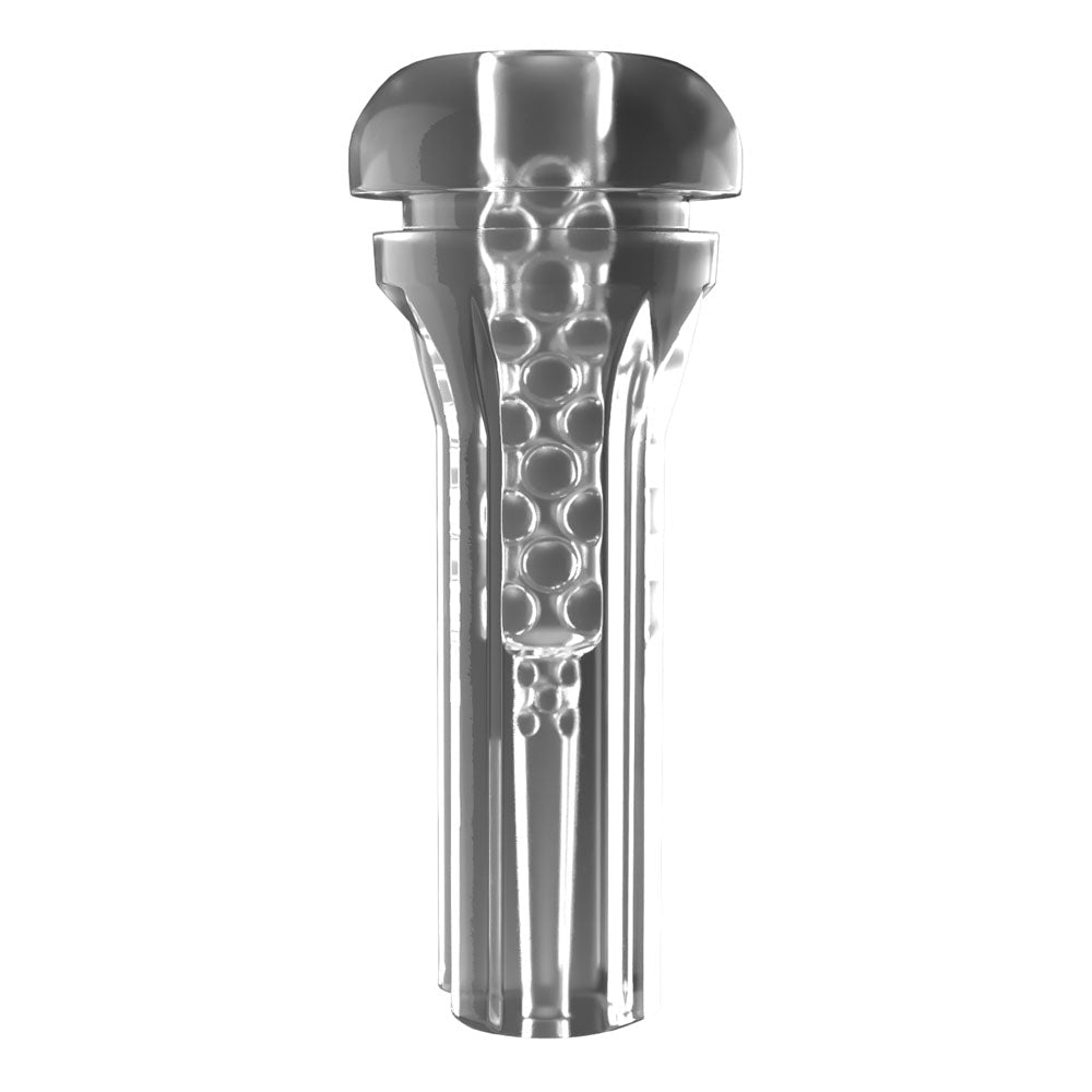 PDX Elite ViewTube XXL LED Stroker - Clear Stroker with LED Lights - silkandsin