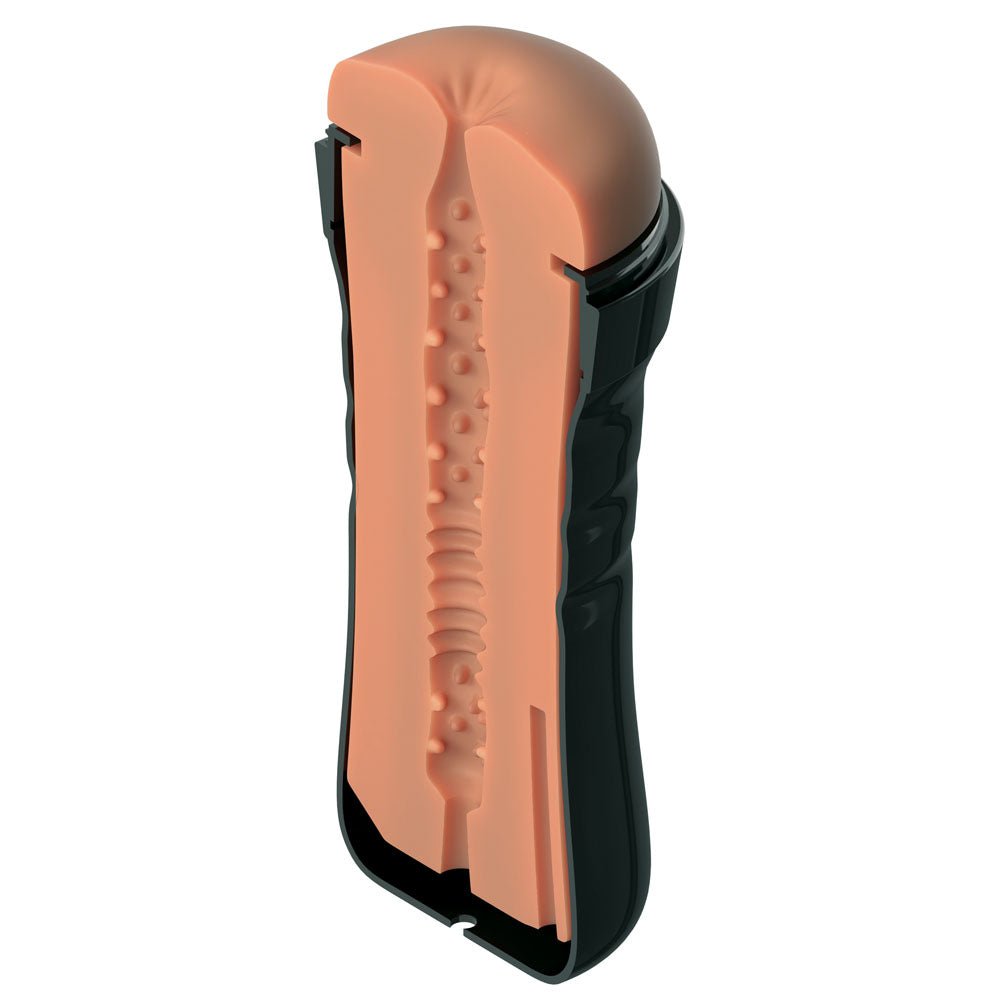 PDX Wet Bussies Super Bangin Butt - Brown - Brown Anal Stroker - silkandsin