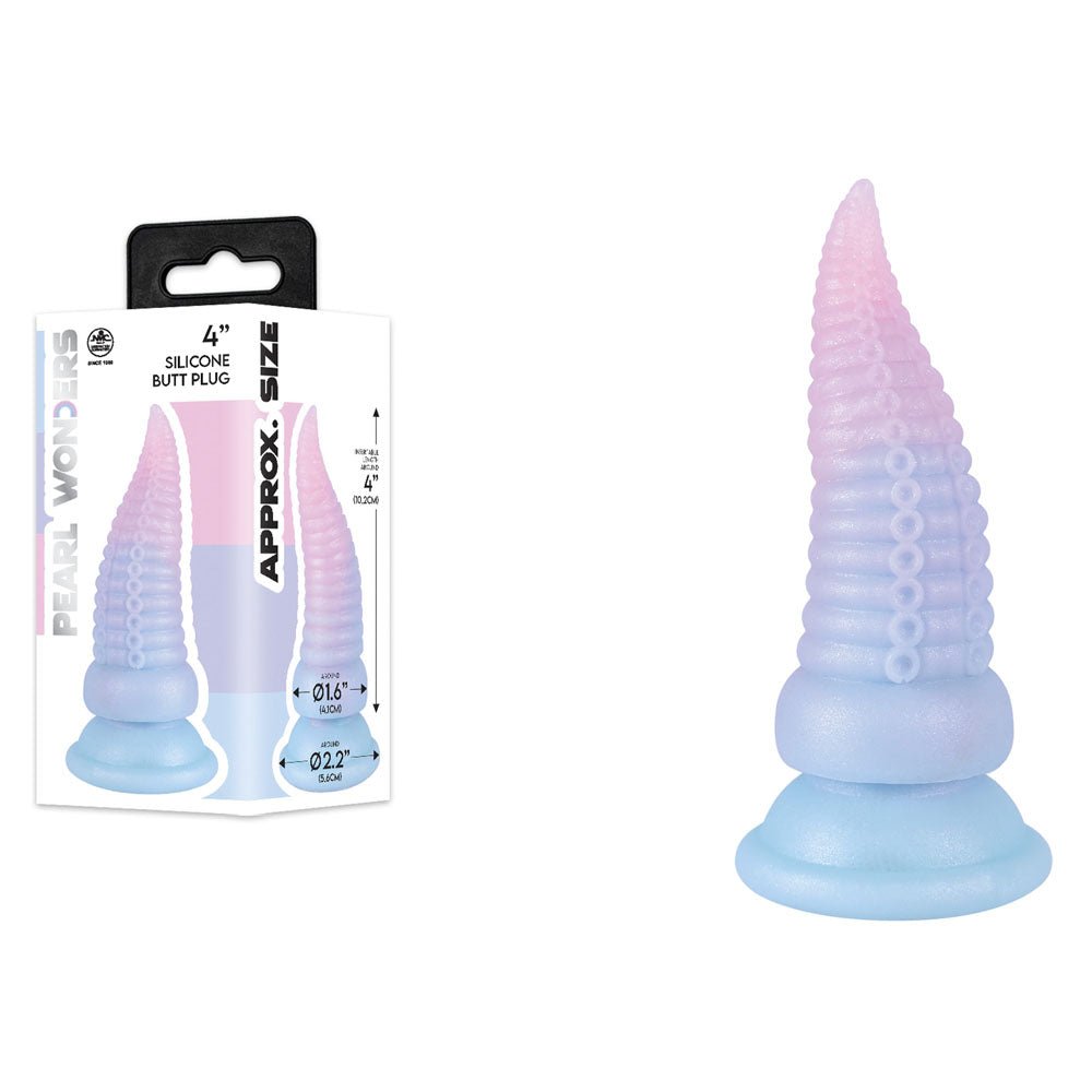 Pearl Wonders - Fantasy Tentacle Plug - Coloured 10 cm Fantasy Anal Plug - Silk and Sin