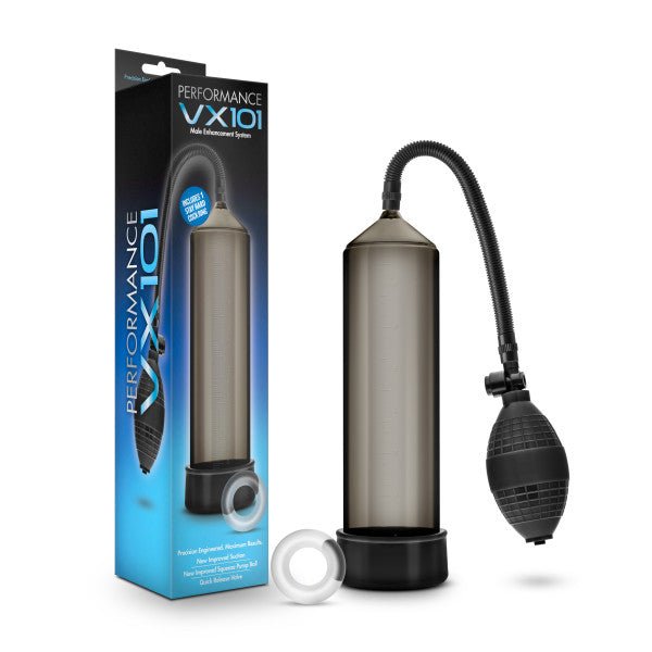 Performance VX101 Male Enhancement Pump - Black Penis Pump - Silk and Sin