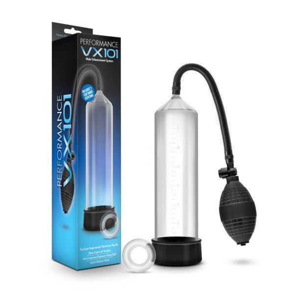 Performance VX101 Male Enhancement Pump - Clear Penis Pump - Silk and Sin