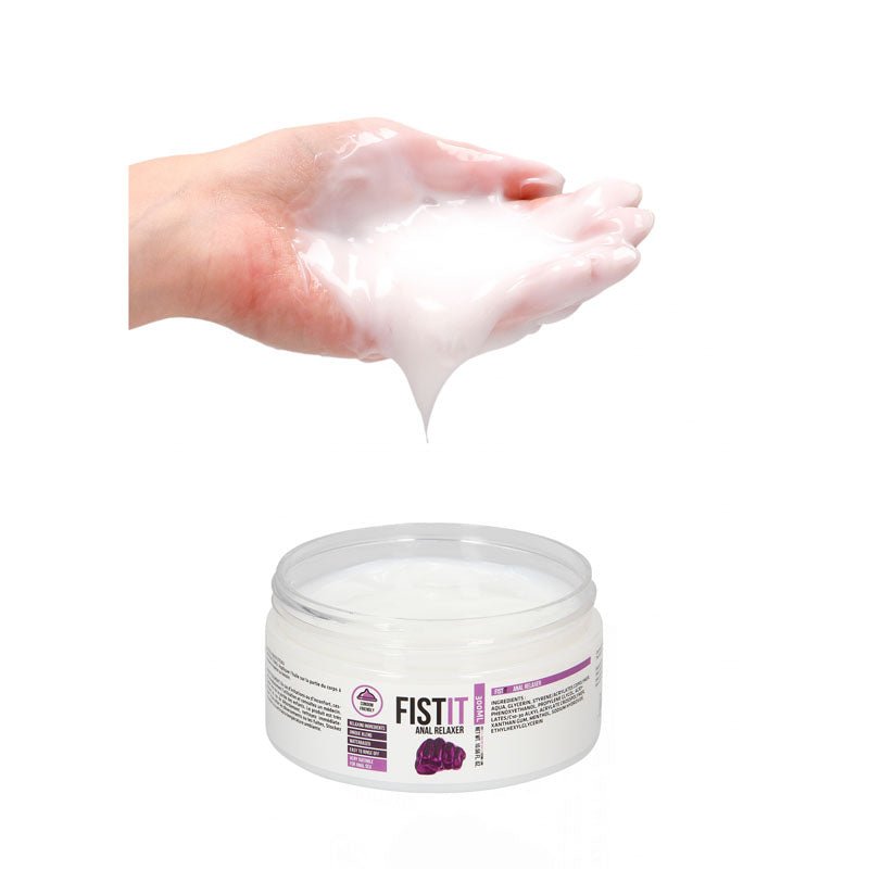 PHARMQUESTS Fist-It Anal Relaxer - 300ml - Water Based Relaxing Lubricant - 300 ml Tub - Silk and Sin