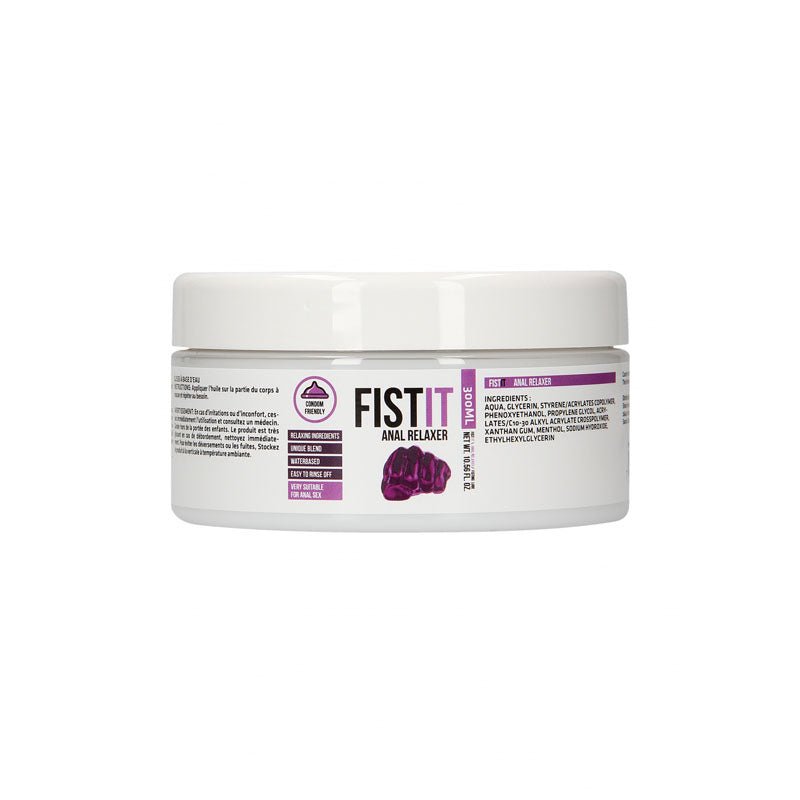 PHARMQUESTS Fist-It Anal Relaxer - 300ml - Water Based Relaxing Lubricant - 300 ml Tub - Silk and Sin