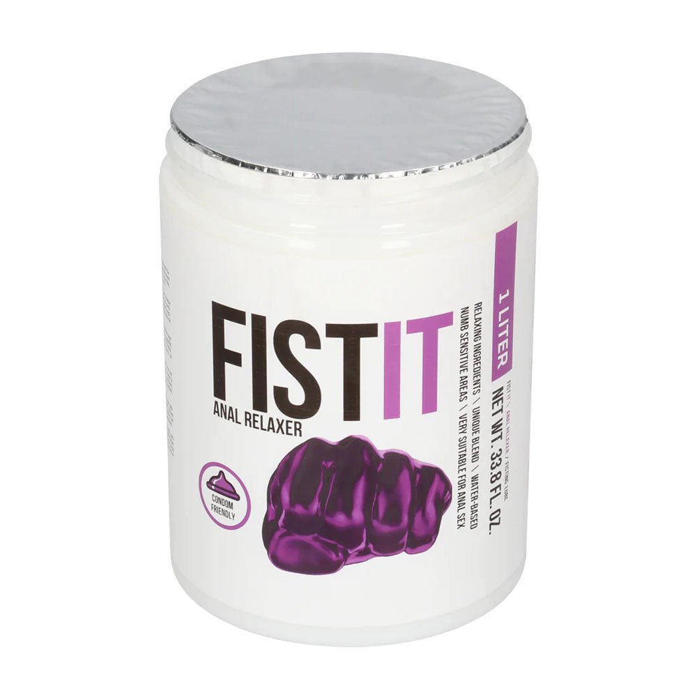 Pharmquests Fist - It Anal Relaxer - Water Based Relaxing Lubricant - 1000 ml Tub - silkandsin