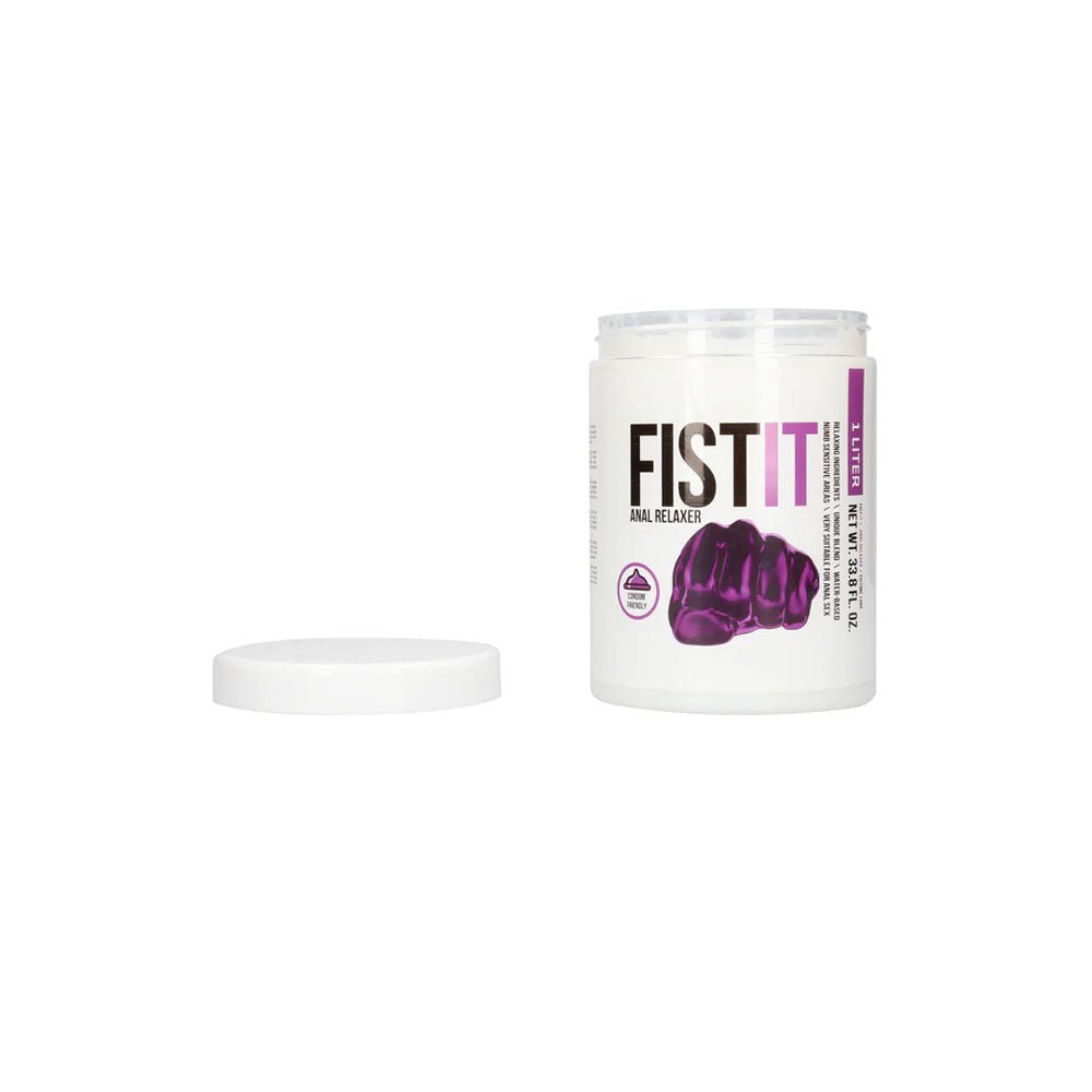 Pharmquests Fist - It Anal Relaxer - Water Based Relaxing Lubricant - 1000 ml Tub - silkandsin