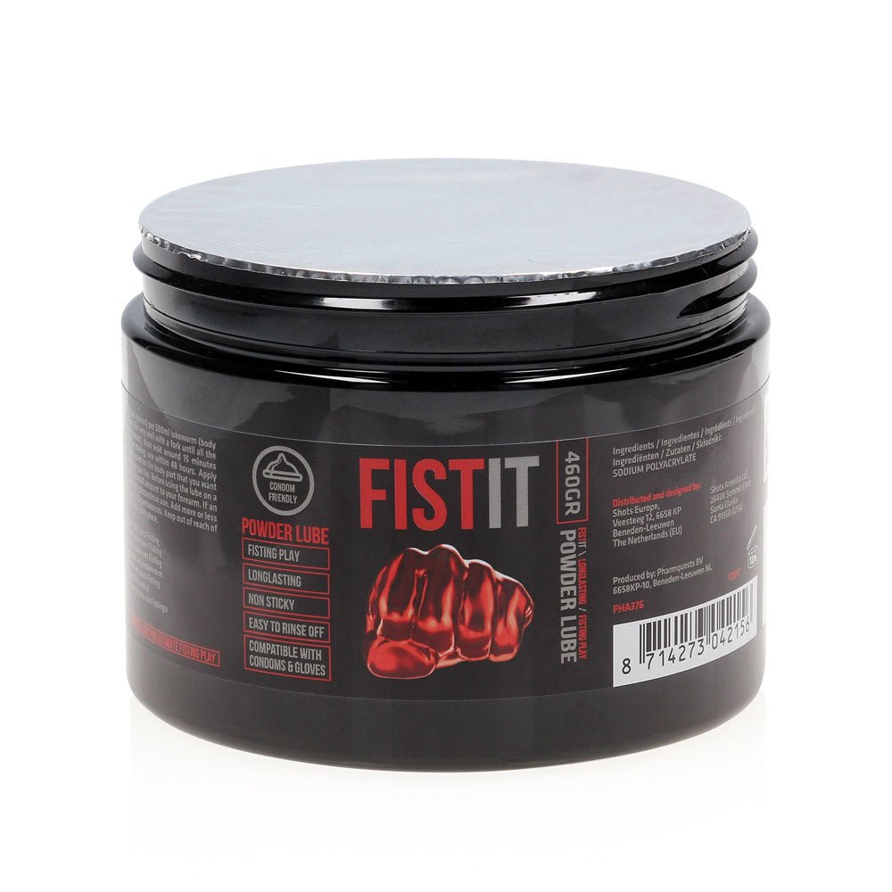 Pharmquests Fist-It Powder Lube - 460 gram - Powdered Lubricant - 460 gram Tub - Silk and Sin