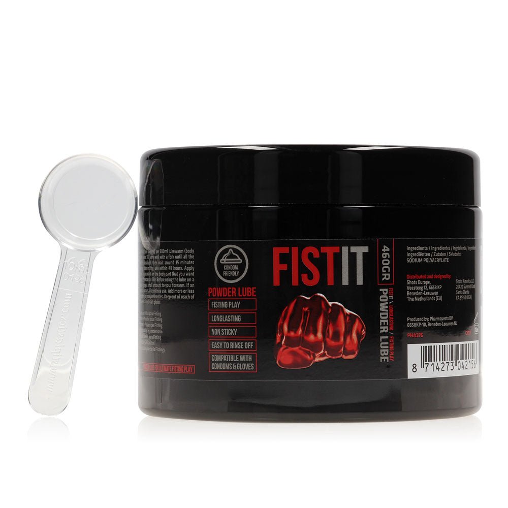 Pharmquests Fist-It Powder Lube - 460 gram - Powdered Lubricant - 460 gram Tub - Silk and Sin
