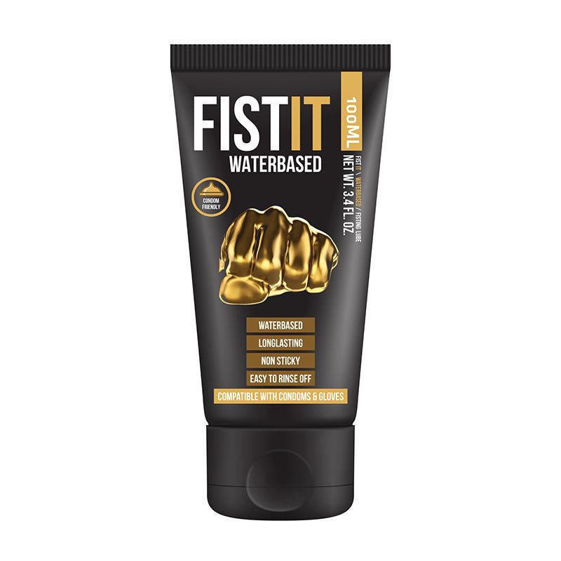 PHARMQUESTS Fist - It Water Based - 100ml - Water Based Lubricant - 100 ml Tube - silkandsin