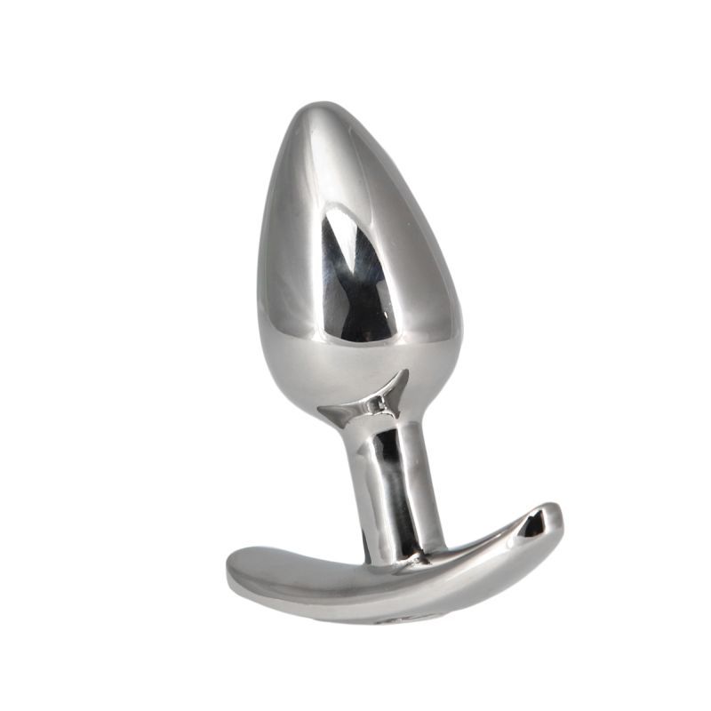 Pillow Talk Sneaky Luxurious Stainless Steel Anal Plug w Swarovski Crystal - Silk and Sin