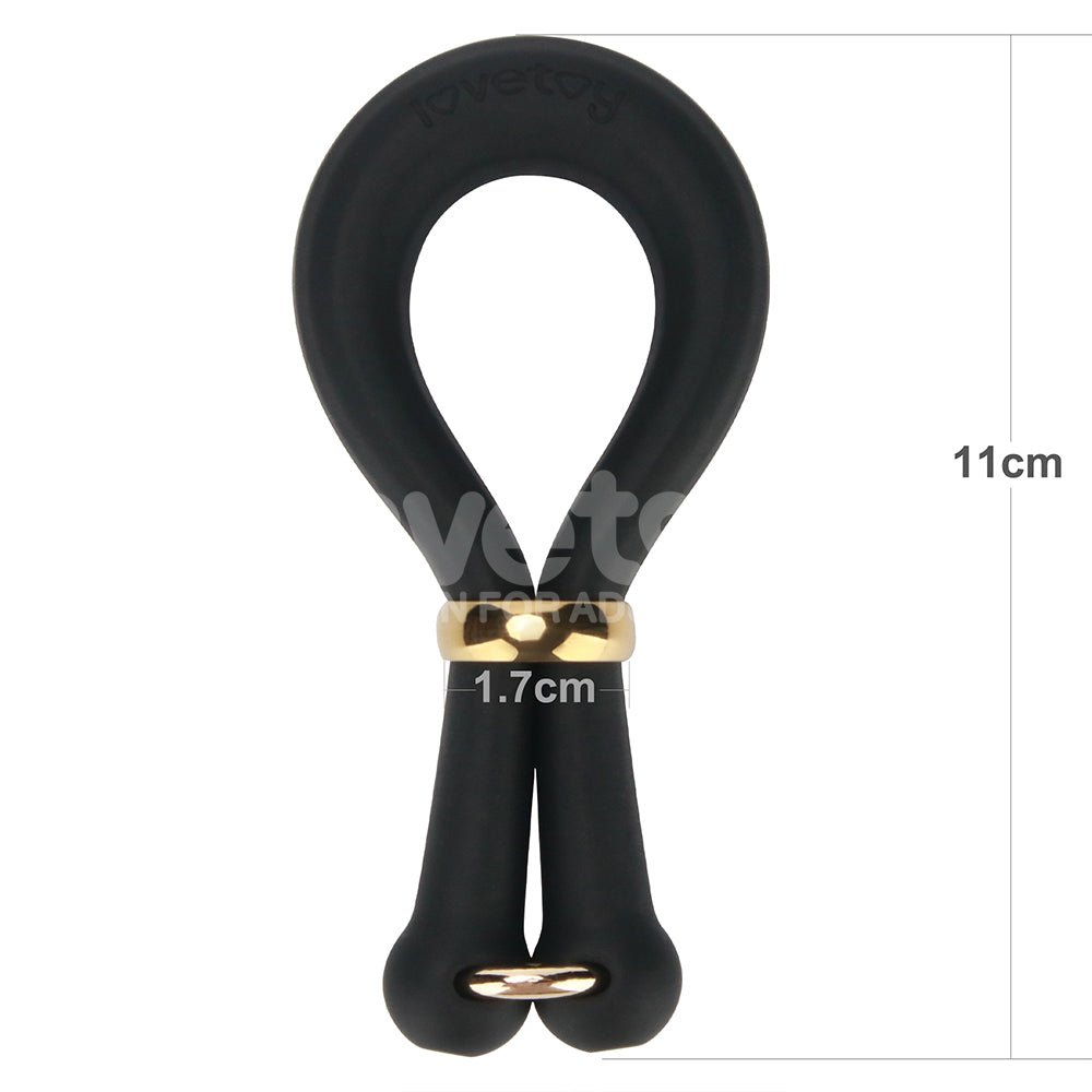 Pinnacle Pro Anyfit Stretcher - Black Adjustable Cock Ring - Silk and Sin